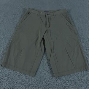 Ibex Shorts Mens 32 Beige Chino 15" Organic Cotton Utility Baggy Hiking Outdoor
